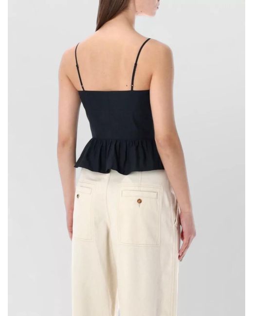 Isabel Marant Blue Marant Étoile Dolma Peplum Top