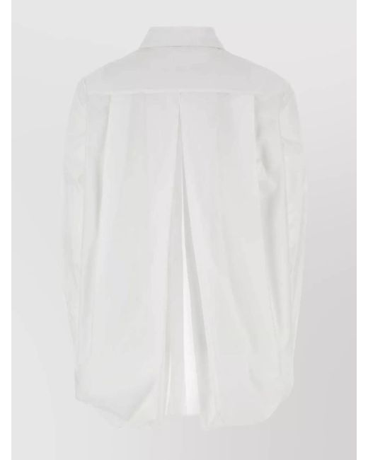 Givenchy White Oversized Cotton Poplin Shirt for men
