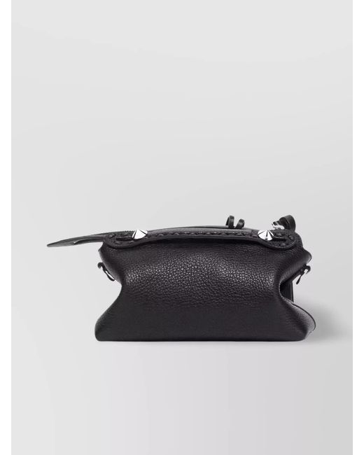 Fendi Black By The Way Mini Leather Shoulder Bag