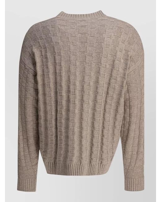 Norse Projects Gray Cotton Wool Crewneck Jumper for men