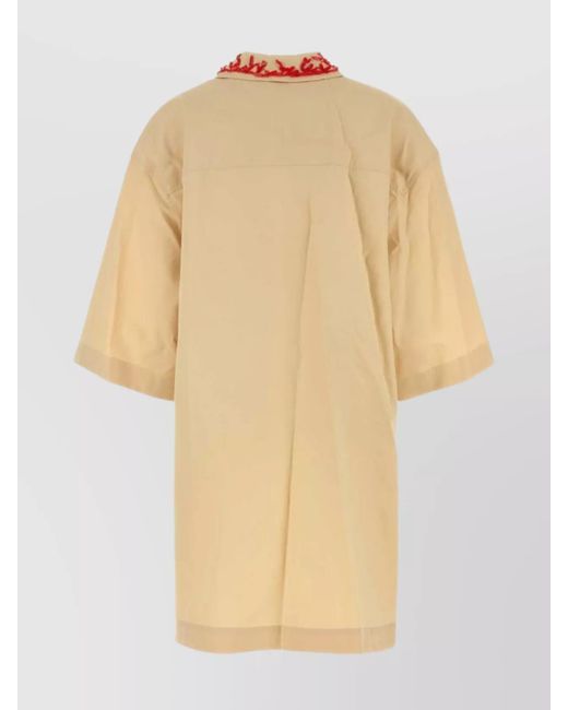 Fendi White Cotton Mini Dress