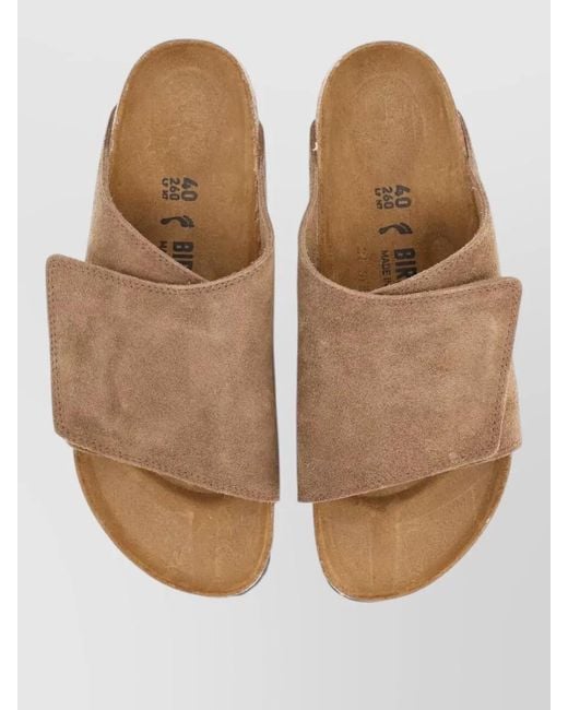 Birkenstock Natural Suede Leather Sandals