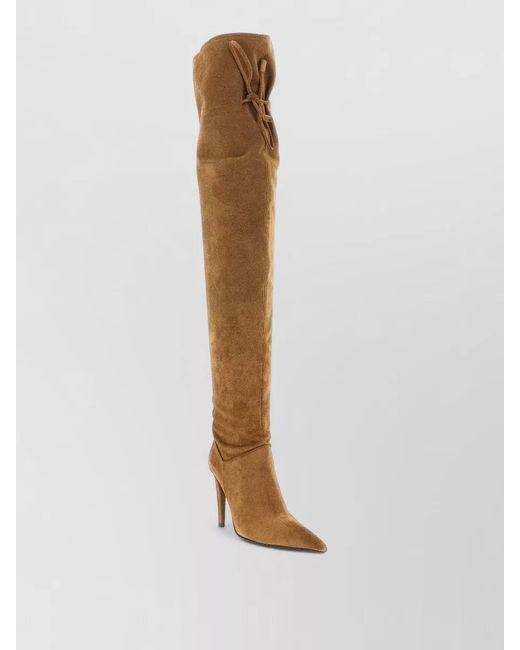 Giuseppe Zanotti White Desire Over The Knee Stiletto Boots