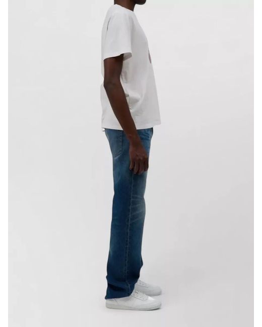 A.P.C. White Short Sleeve Crew Neck Graphic T-Shirt for men