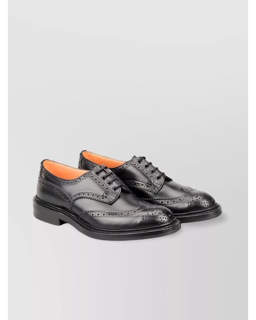 Tricker's Gray Leather Brogues for men