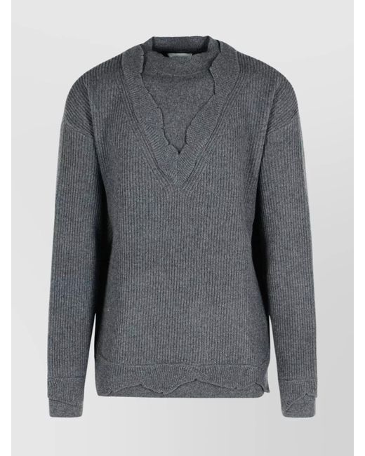 Laneus Gray Nylon Jumper for men