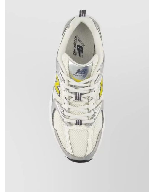 New Balance White Tier 3 Mesh Lifestyle Sneakers