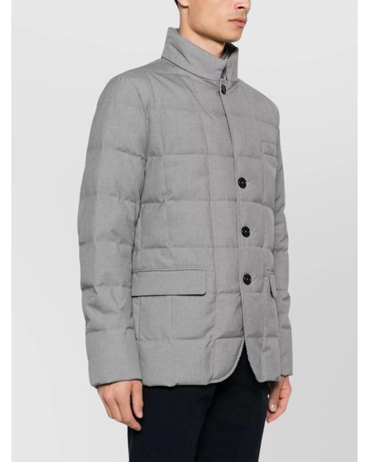 Fay Gray Layered Puffer Jacket for men