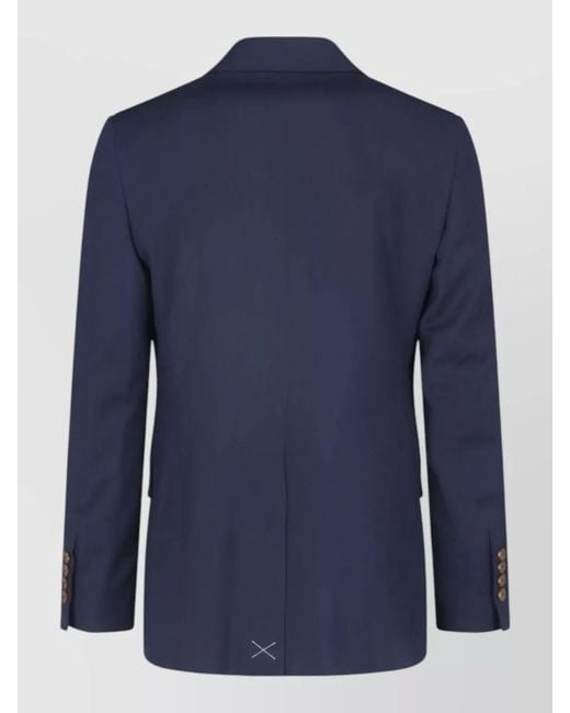 Vivienne Westwood Blue Virgin Wool Single-Breasted Suit for men
