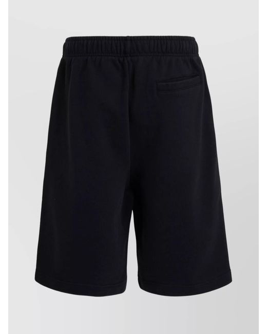 Ambush Black Cotton Bermuda Shorts for men