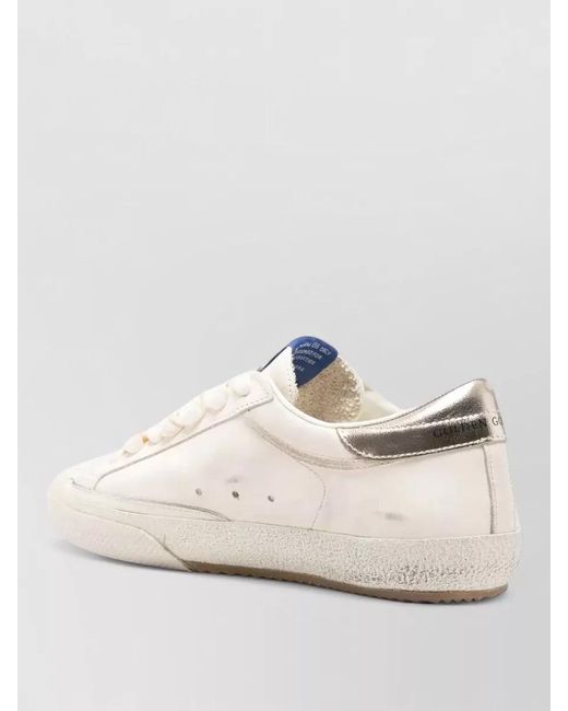 Golden Goose Deluxe Brand Pink Superstar Leather Sneakers Suede Star Detail for men