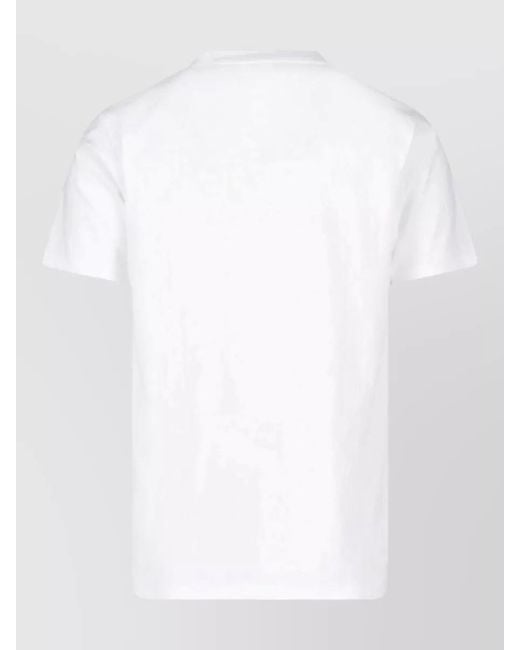 A Bathing Ape White Crew Neck Graphic Print Short Sleeve Shirt for men