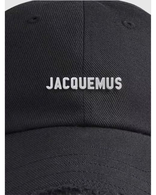 Jacquemus Black The Artichaut Curved Peak Cap for men