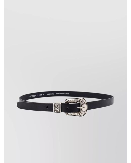 Golden Goose Deluxe Brand Blue Leather Belt