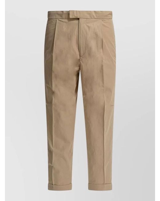 Beams Plus Natural Regular-Fit Straight-Leg Trousers for men