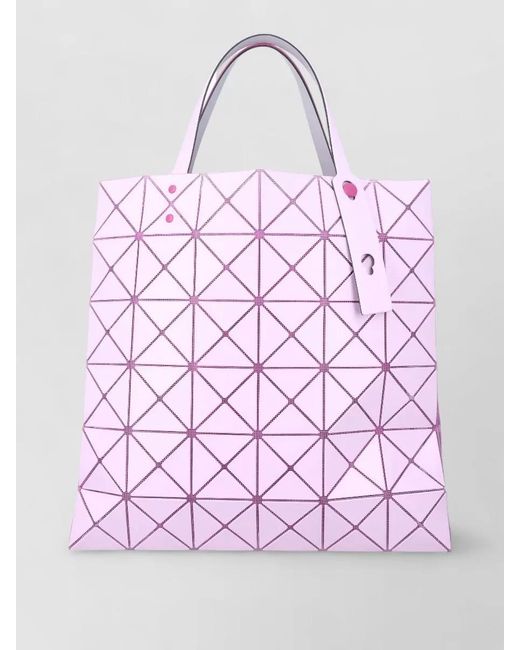 Issey Miyake Pink Lucent W Color Geometric Tote Bag