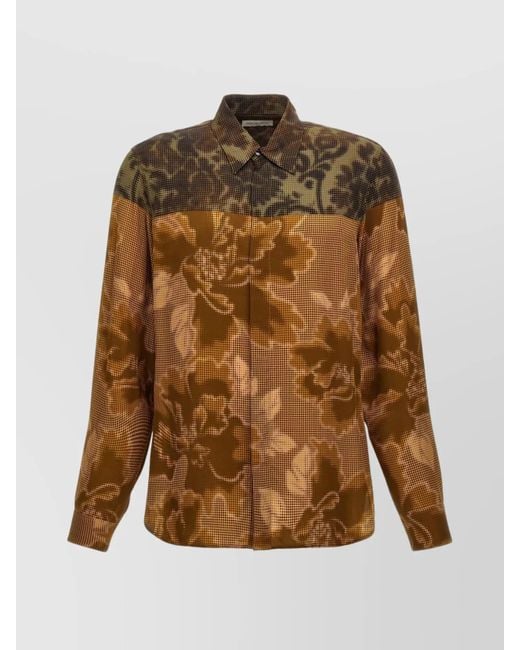 Dries Van Noten Brown Viscose Carvies 9080 Shirt for men