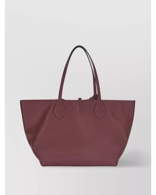 Gucci Purple Large Calfskin Leather Reversible Tote Bag