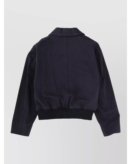 Margaret Howell Blue Mhl Collared Jacket Long Sleeves Pockets