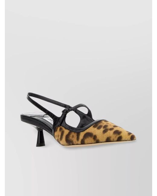 Jimmy Choo Metallic Calf Hair Printed Pumps