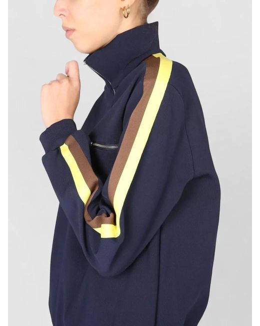 Tory Burch Blue Fitted Jacket