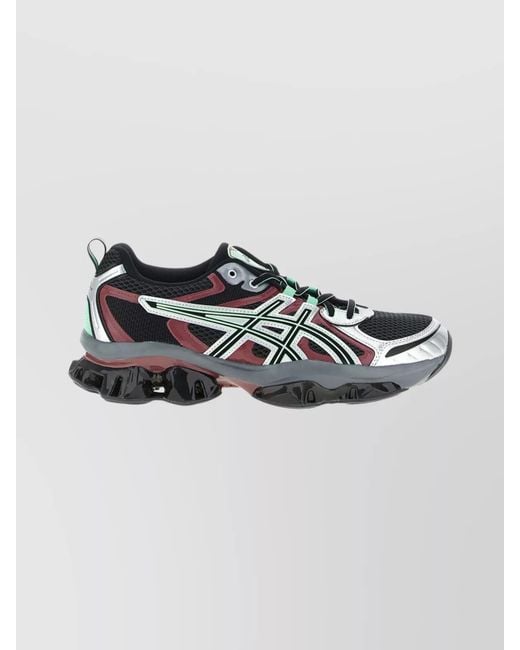 Asics Metallic Synthetic Leather Low-Top Sneakers