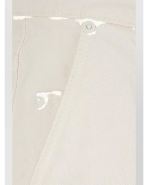 AMI Natural Tailored Bermuda Shorts Belt Loops Pockets for men