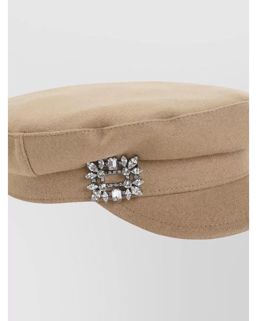 Roger Vivier Natural Wool Sailor Hat