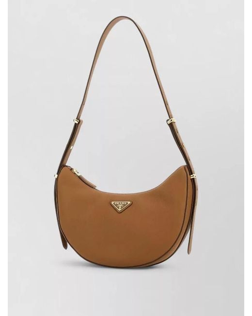 Prada White Leather Shoulder Bag