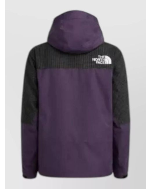The North Face Purple Down Hooded Puffer Jacket for men
