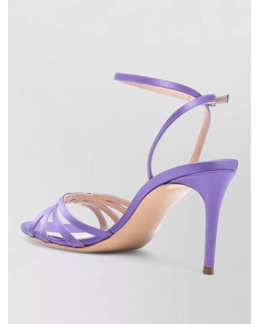 Casadei Pink Leather Ankle-Strap Sandals