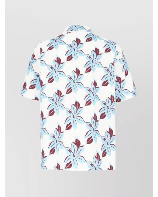 Gucci White Cotton Printed Shirt for men