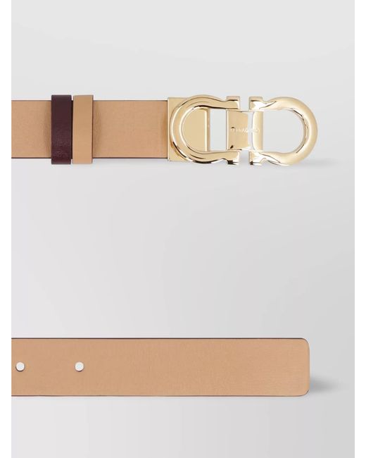 Ferragamo Multicolor Leather Reversible Belt