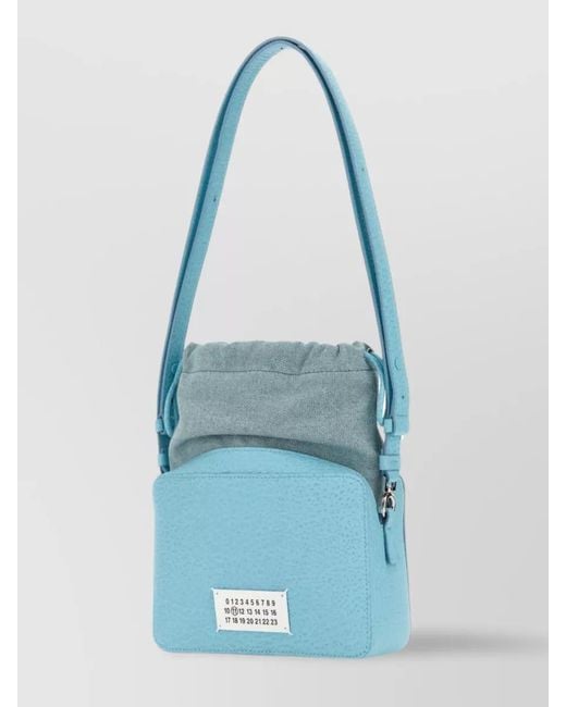 Maison Margiela Blue 5Ac Leather Bucket Bag