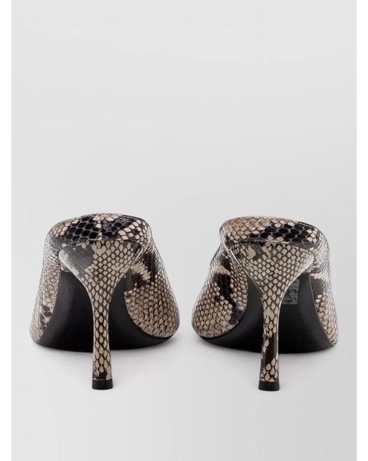 DIESEL Black Leather Mules