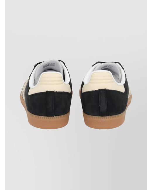 Adidas Originals Black Leather Low-Top Sneakers