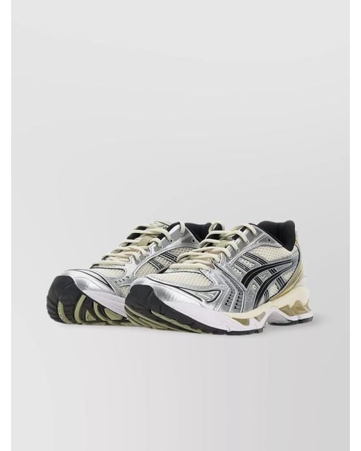 Asics Metallic Kayano14 Block Design Honeycomb Sneakers