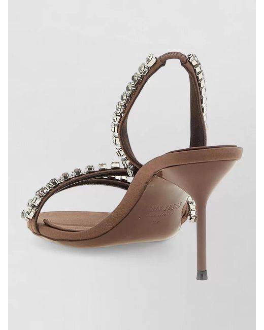 Paris Texas Metallic Lidia Slingback Sandals Stiletto Heel