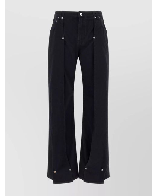 Jean Paul Gaultier Blue Denim Wide-Leg Trousers