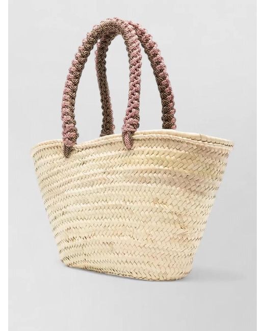 ALÉMAIS Natural Macrame Maxi Basket Bag