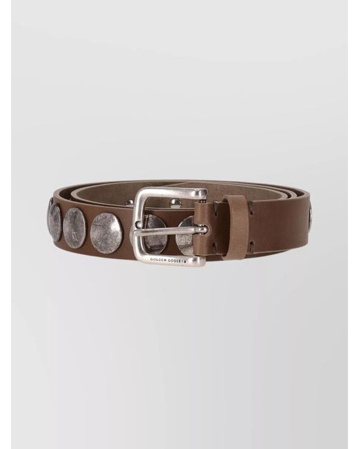 Golden Goose Deluxe Brand Multicolor Studded Leather Belt for men