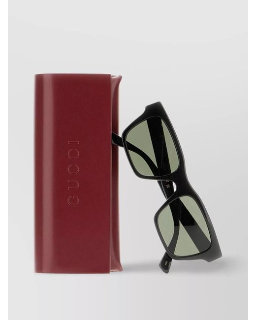 Gucci Green Rectangular Sunglasses for men