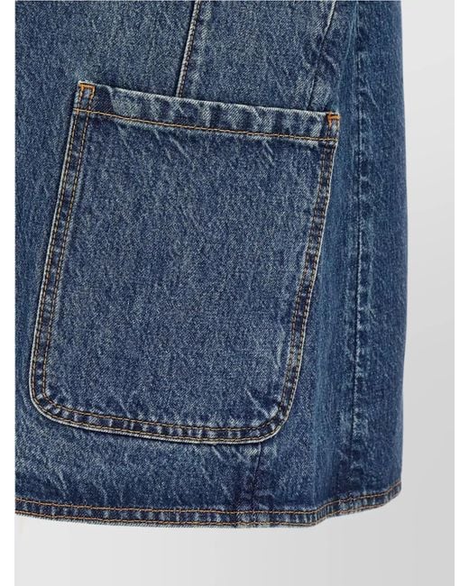 Coperni Blue Sleeveless Denim Jacket
