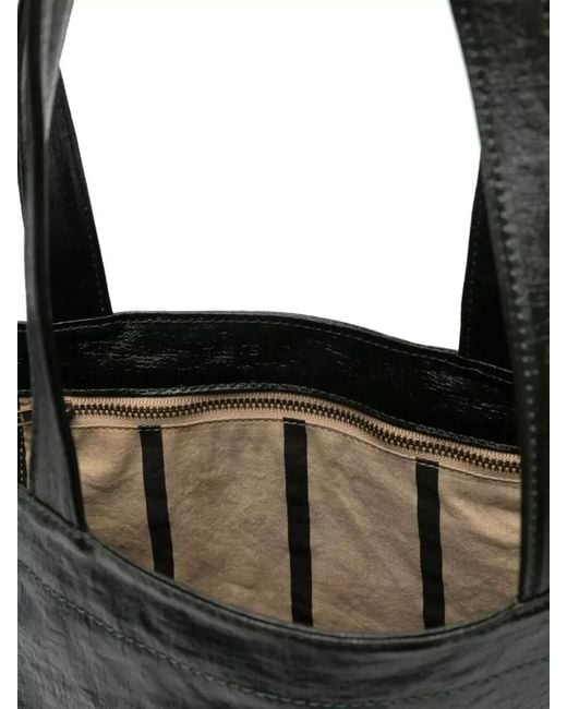 Uma Wang Black Canvas Small Tote Shoulder Bag