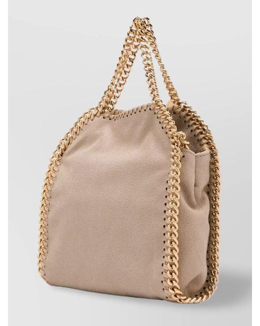 Stella McCartney Natural Falabella Tiny Shoulder Bag