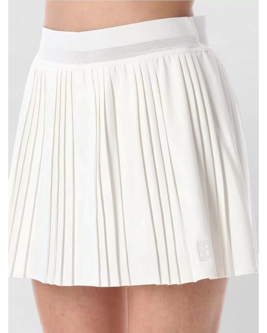 Nike White Pleated Tennis Mini Skirt Dri Fit