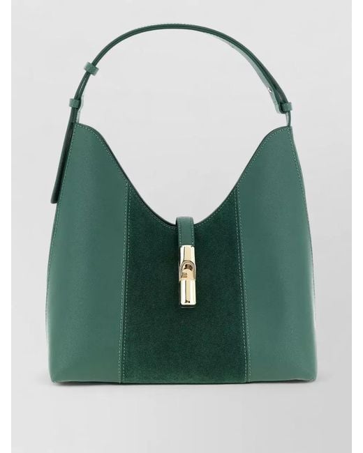 Furla Green Goccia M Medium Tote Bag Shoulder Strap