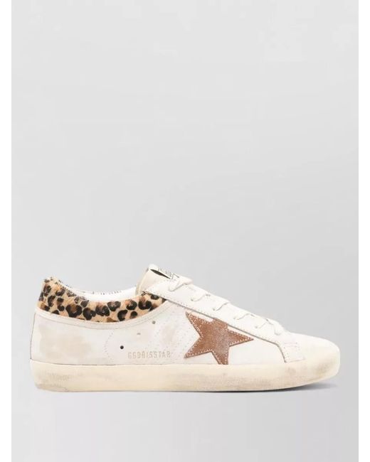 Golden Goose Deluxe Brand Natural Leather Low-Top Sneakers