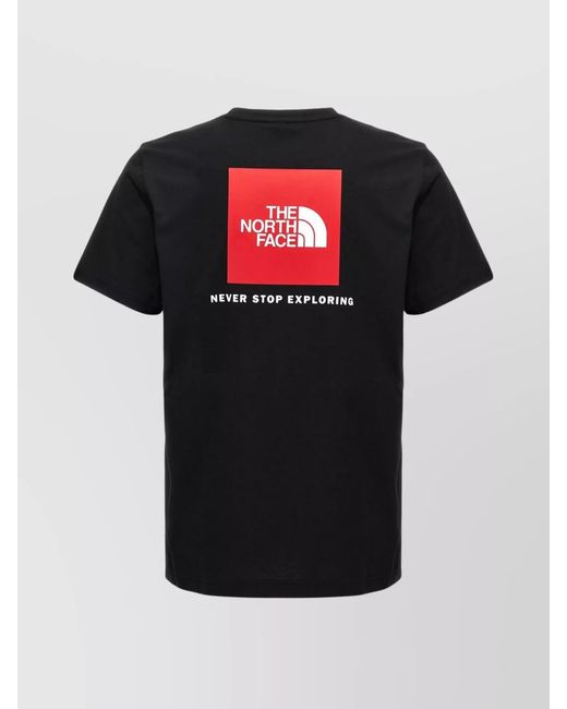 The North Face Black Cotton Logo T-Shirt for men