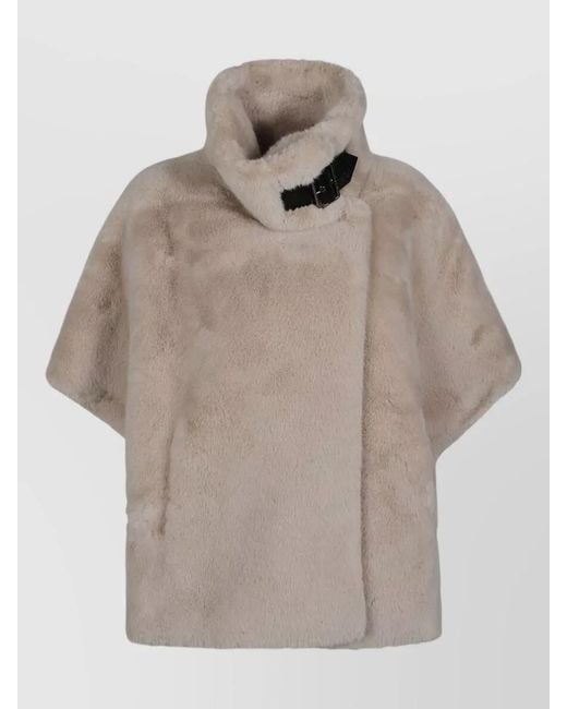 Pinko Natural Faux Fur Coat